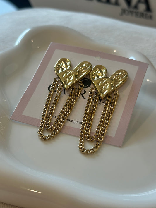 Micaela Heart Earrings