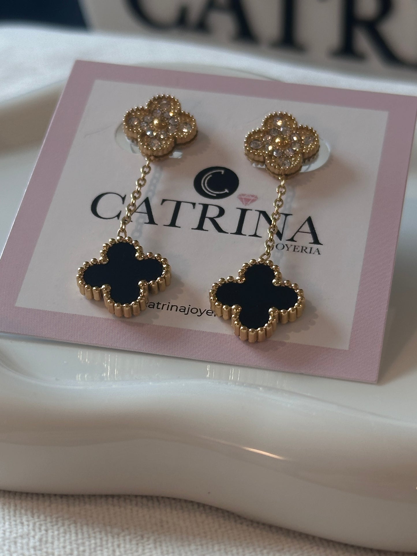 Long Clover Earrings