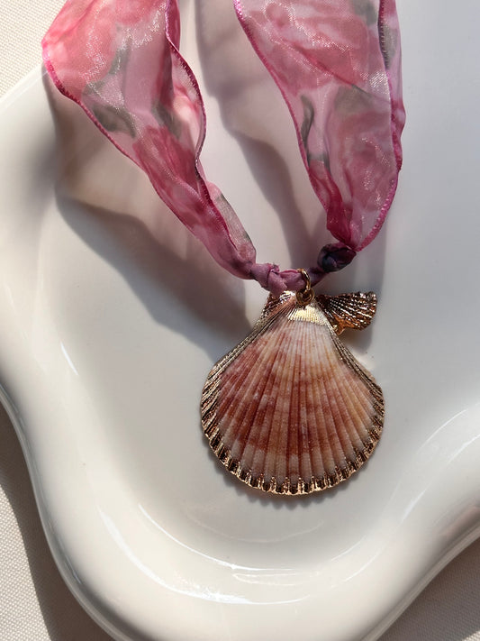 Shell Scarf Necklace