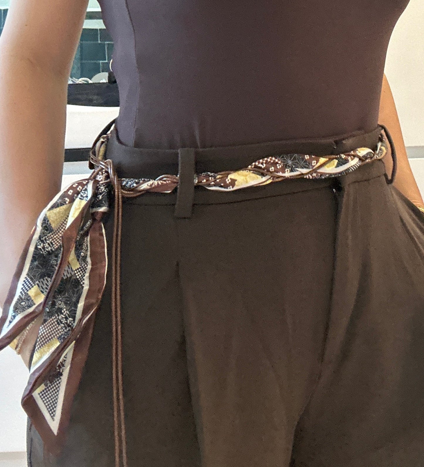 Brown Chic Hip Bandana Belt