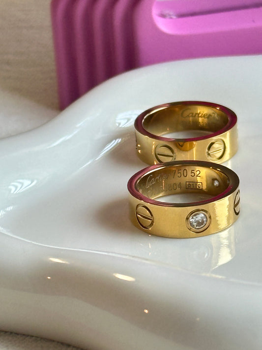 Gold Love-Inspired Ring – Timeless Luxury