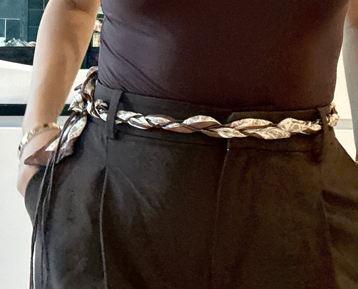 Brown Chic Hip Bandana Belt