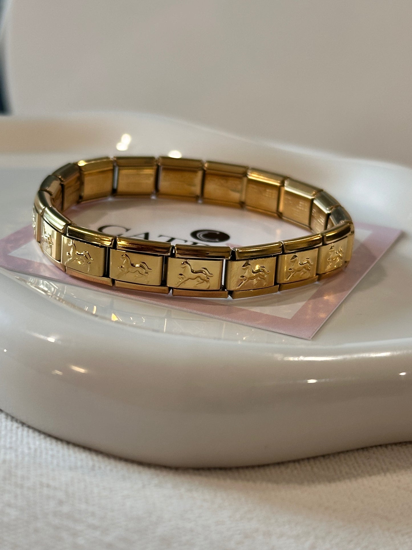 Horse Charms Italian Bracelet