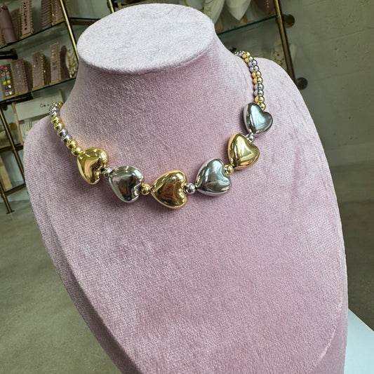 Double Corazones Necklace